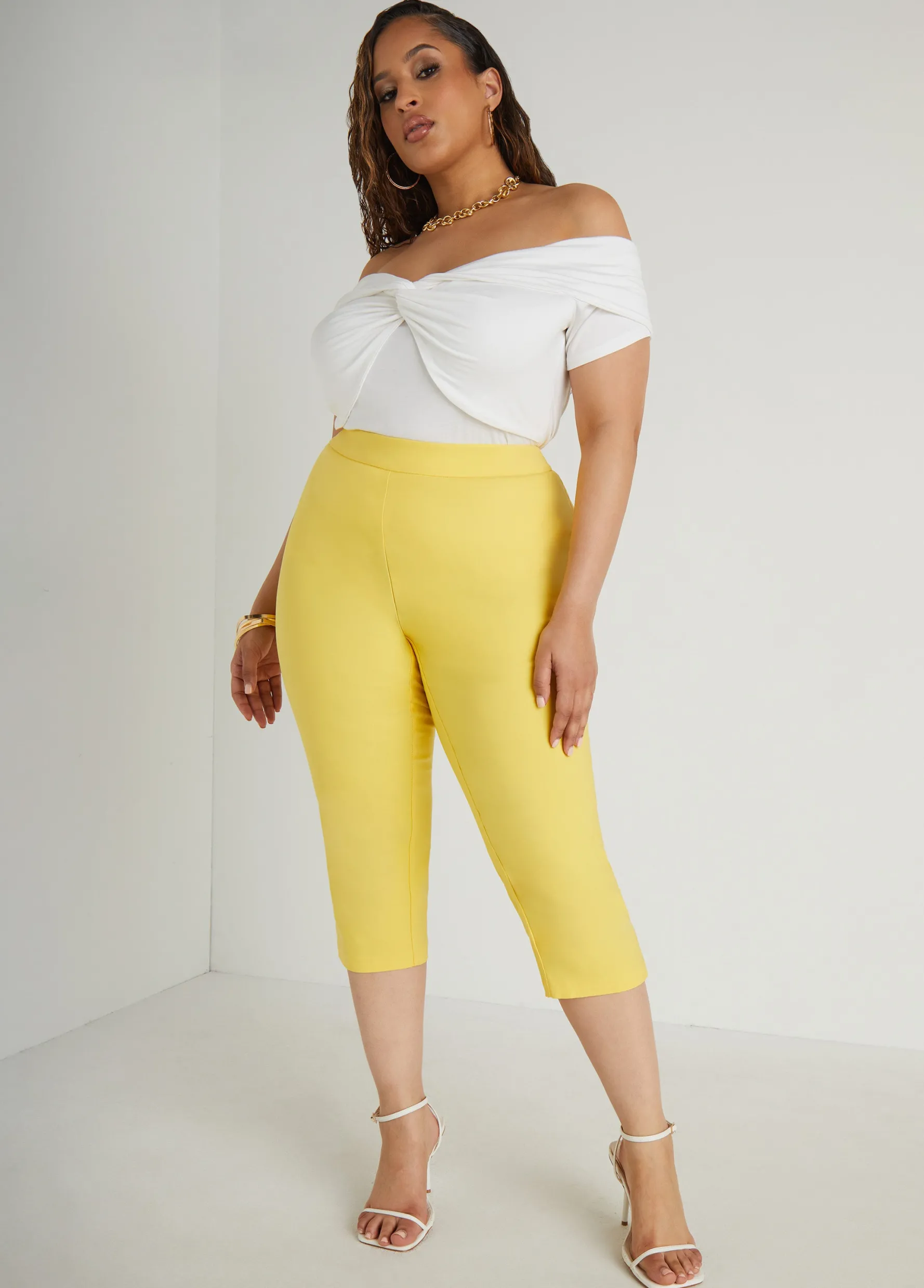 Fashion Ashley Stewart 21 In Inseam Millennium Capris