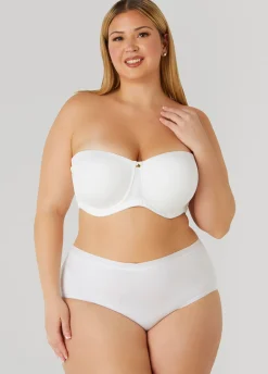 Discount Ashley Stewart 6 Way Convertible Butterfly Bra White
