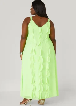 Discount Ashley Stewart Appliqued Maxi Dress