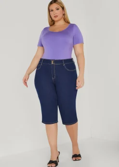 Discount Ashley Stewart Basic Scoop Neck Tee