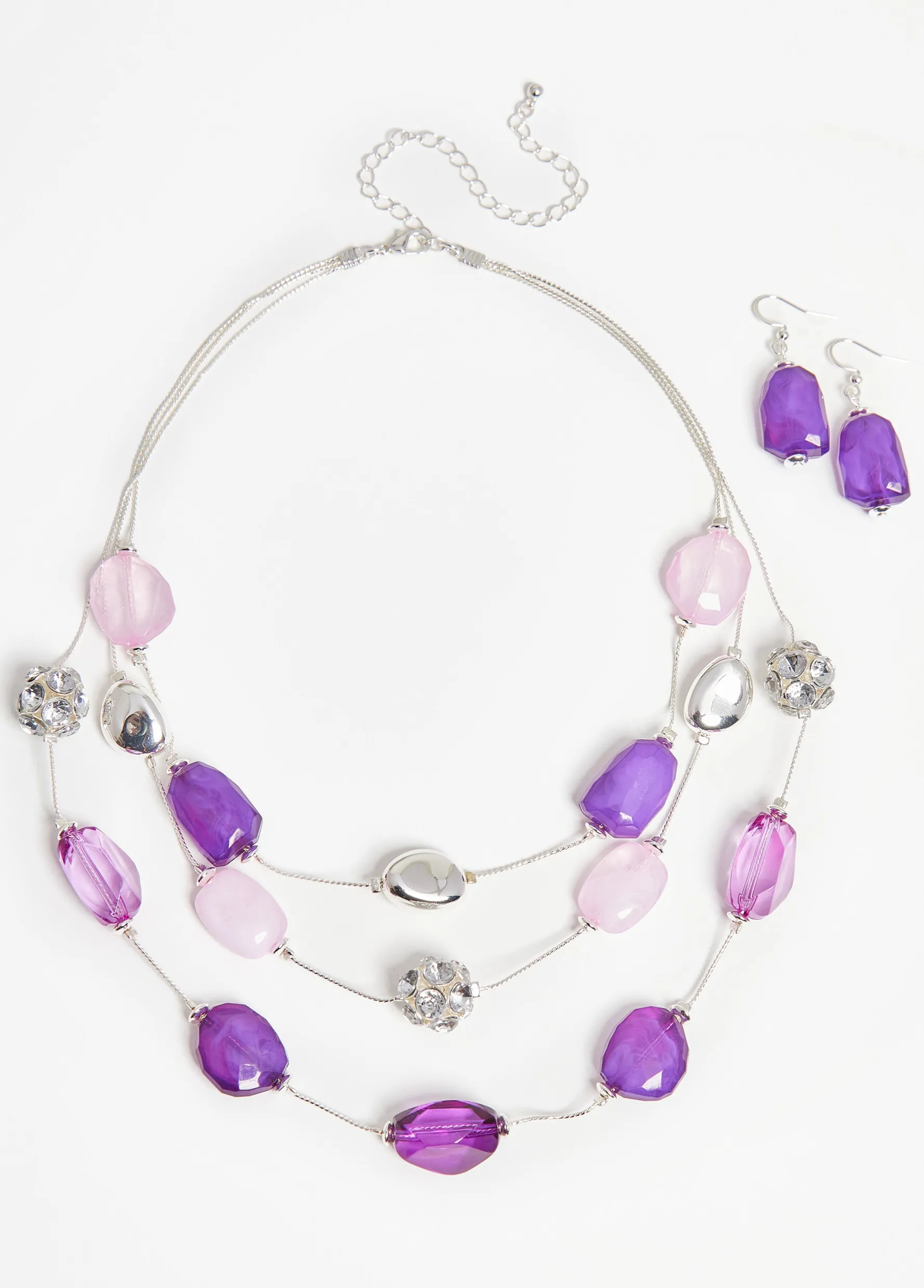 Best Ashley Stewart Bead And Crystal Necklace Set