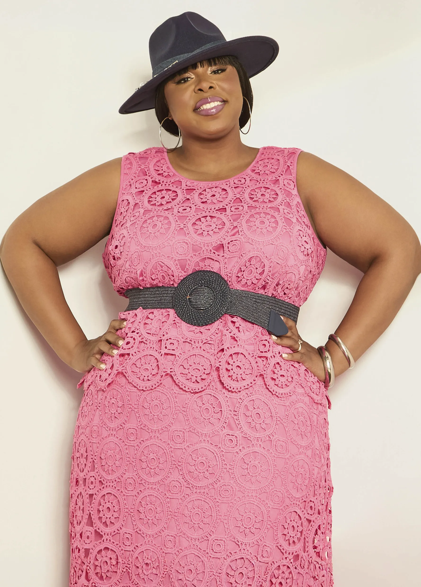 New Ashley Stewart Crocheted Top