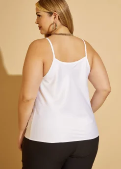Discount Ashley Stewart Draped Satin Cami