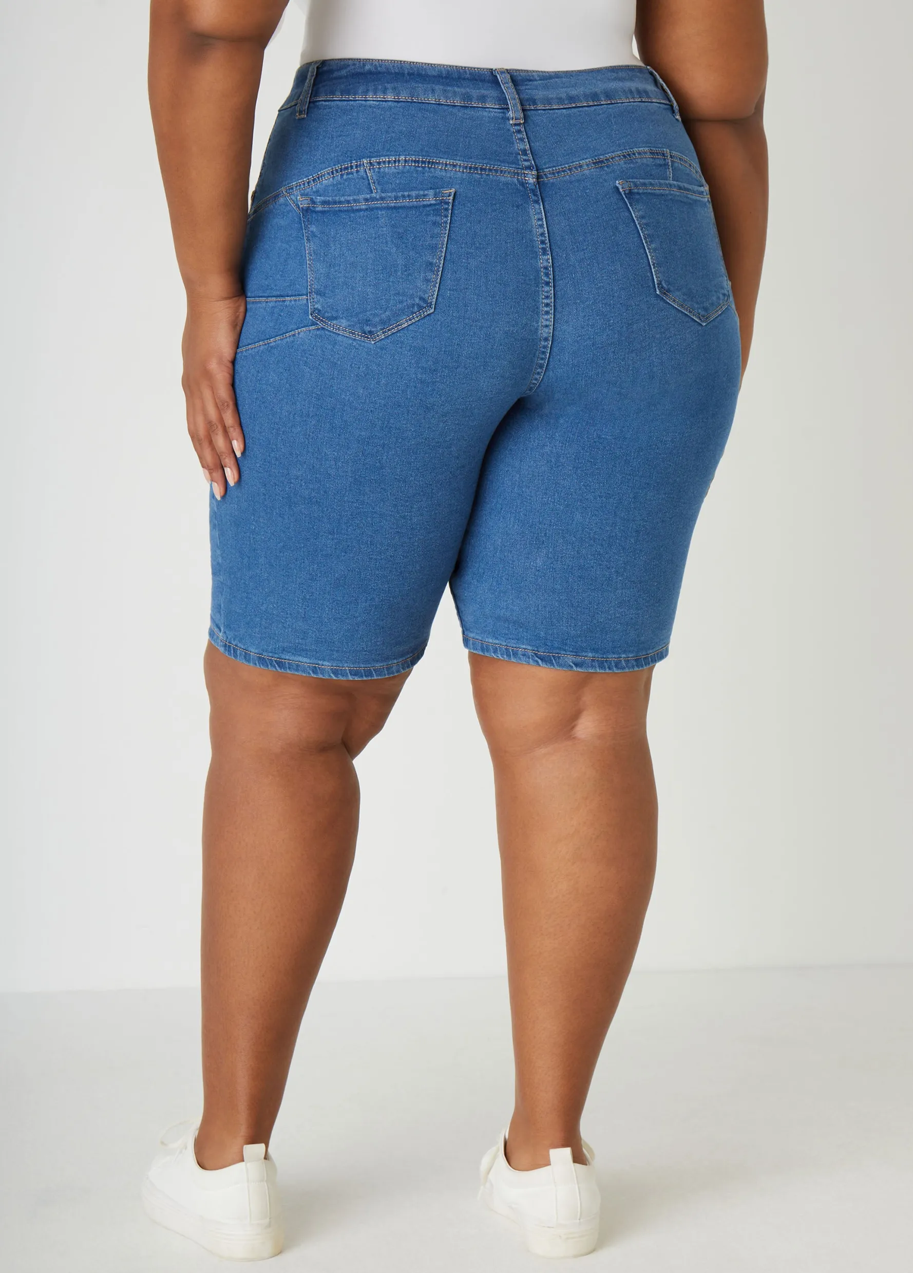 Fashion Ashley Stewart Fearless Denim Shorts