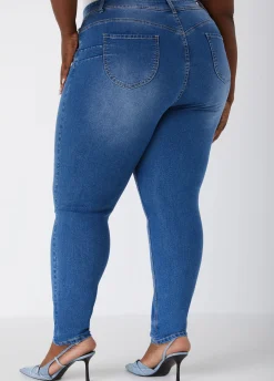 Outlet Ashley Stewart Fearless Skinny Jeans Lt Sky Blue