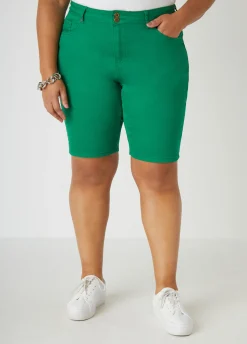 Sale Ashley Stewart Fearless Stretch Denim Shorts