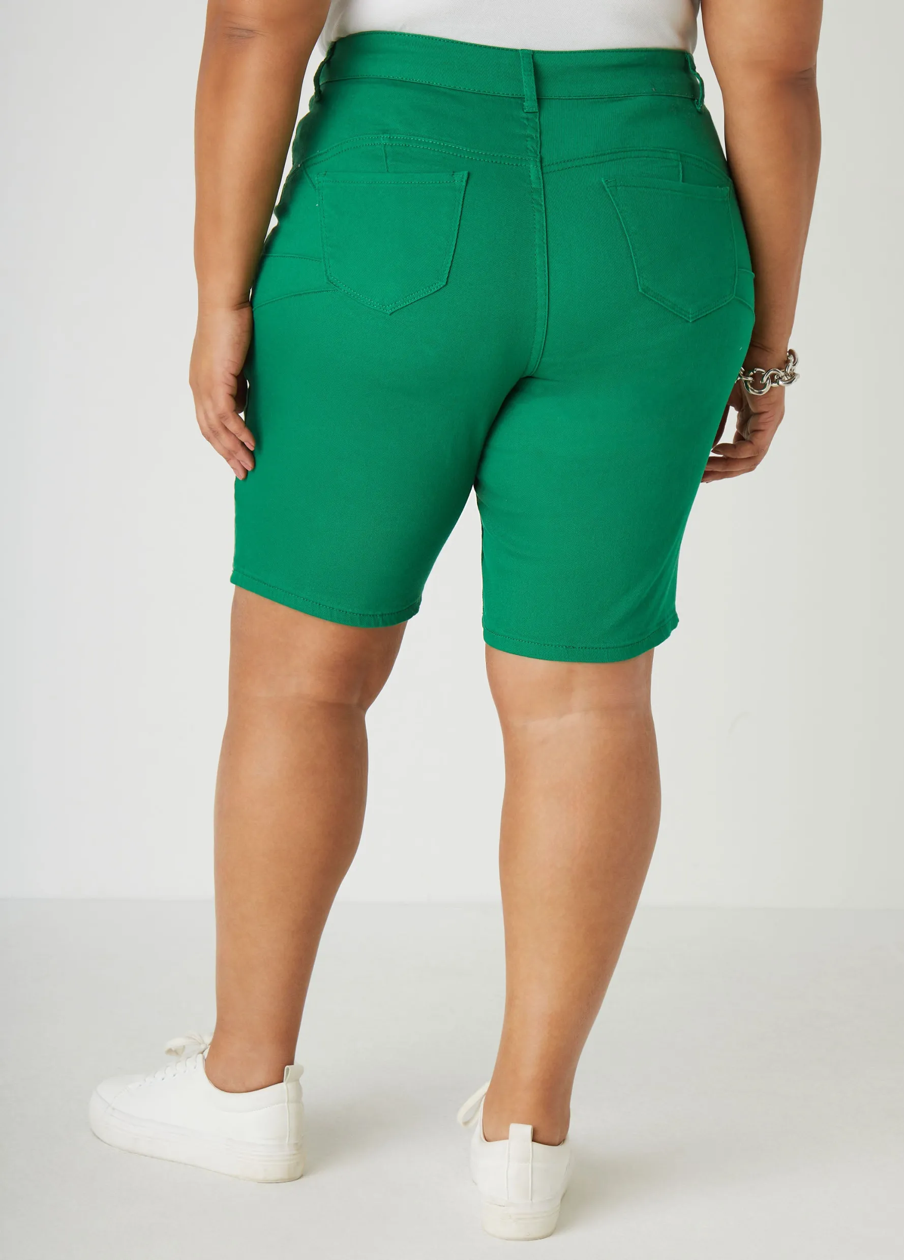 Sale Ashley Stewart Fearless Stretch Denim Shorts