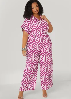 Discount Ashley Stewart Geo Print Cotton Shirt