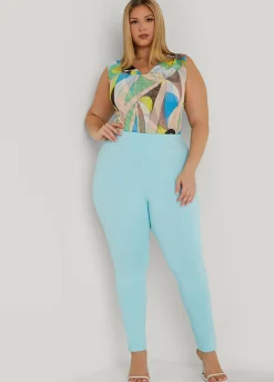Outlet Ashley Stewart High Rise Pull On Ponte Leggings