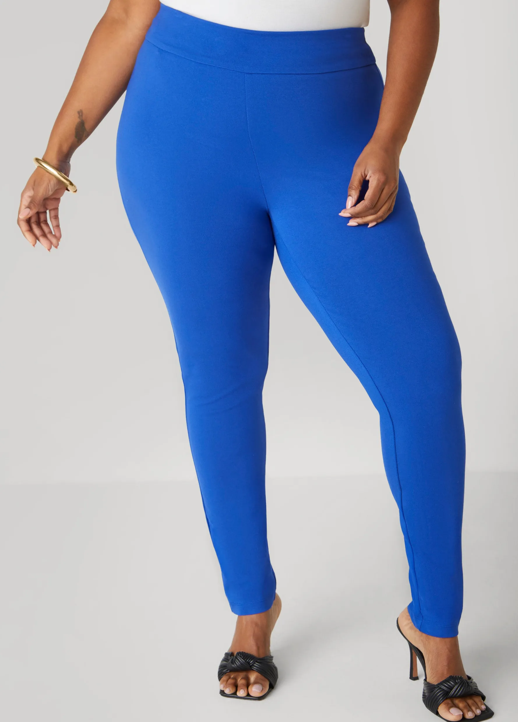 Clearance Ashley Stewart High Waist Ponte Pull On Leggings