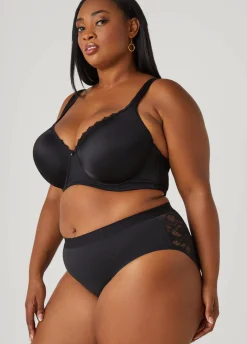 Hot Ashley Stewart Lace Paneled Hipster Panty