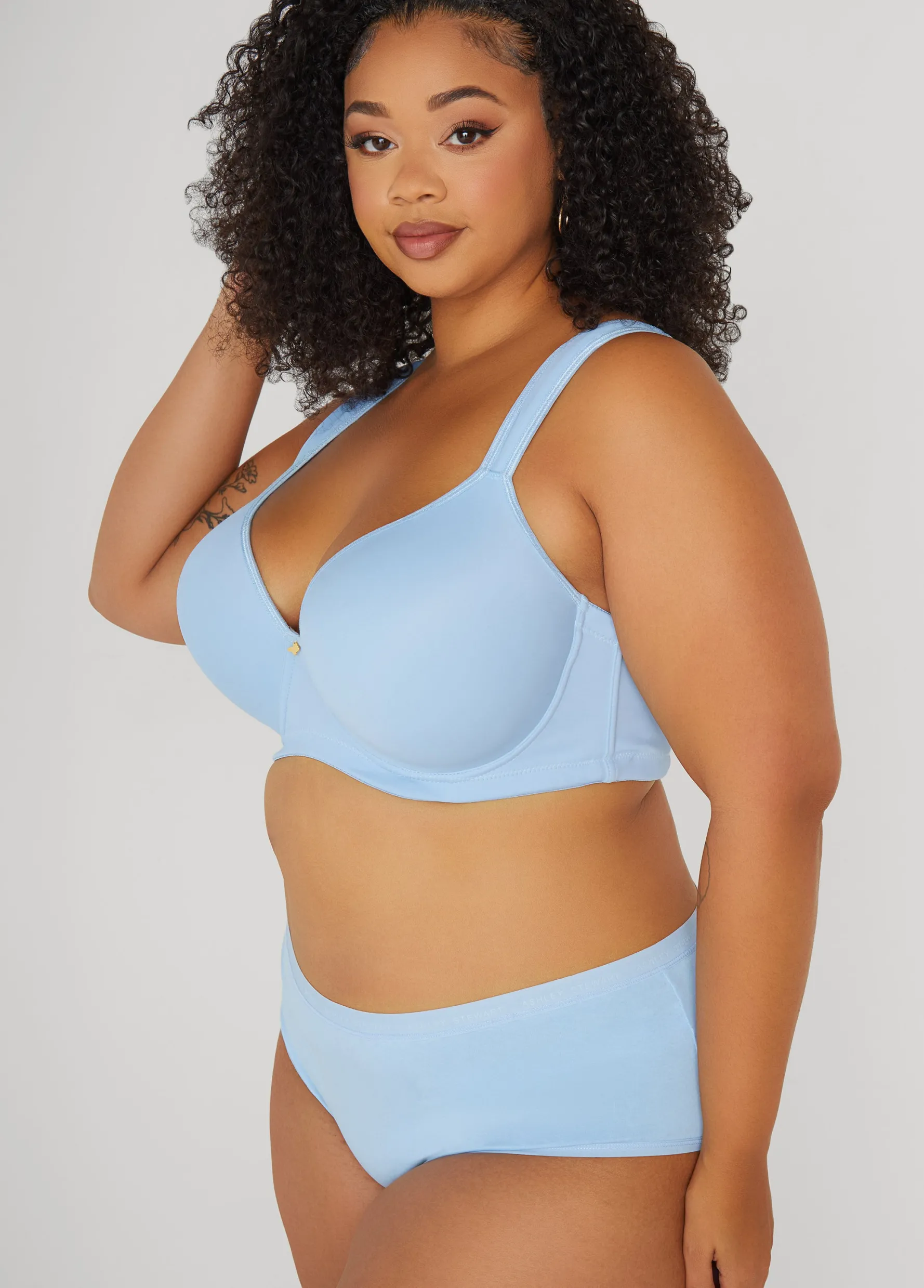 Hot Ashley Stewart Logo Cotton Blend Briefs