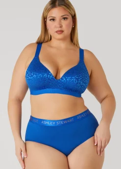 Best Ashley Stewart Logo Cotton Blend Briefs White