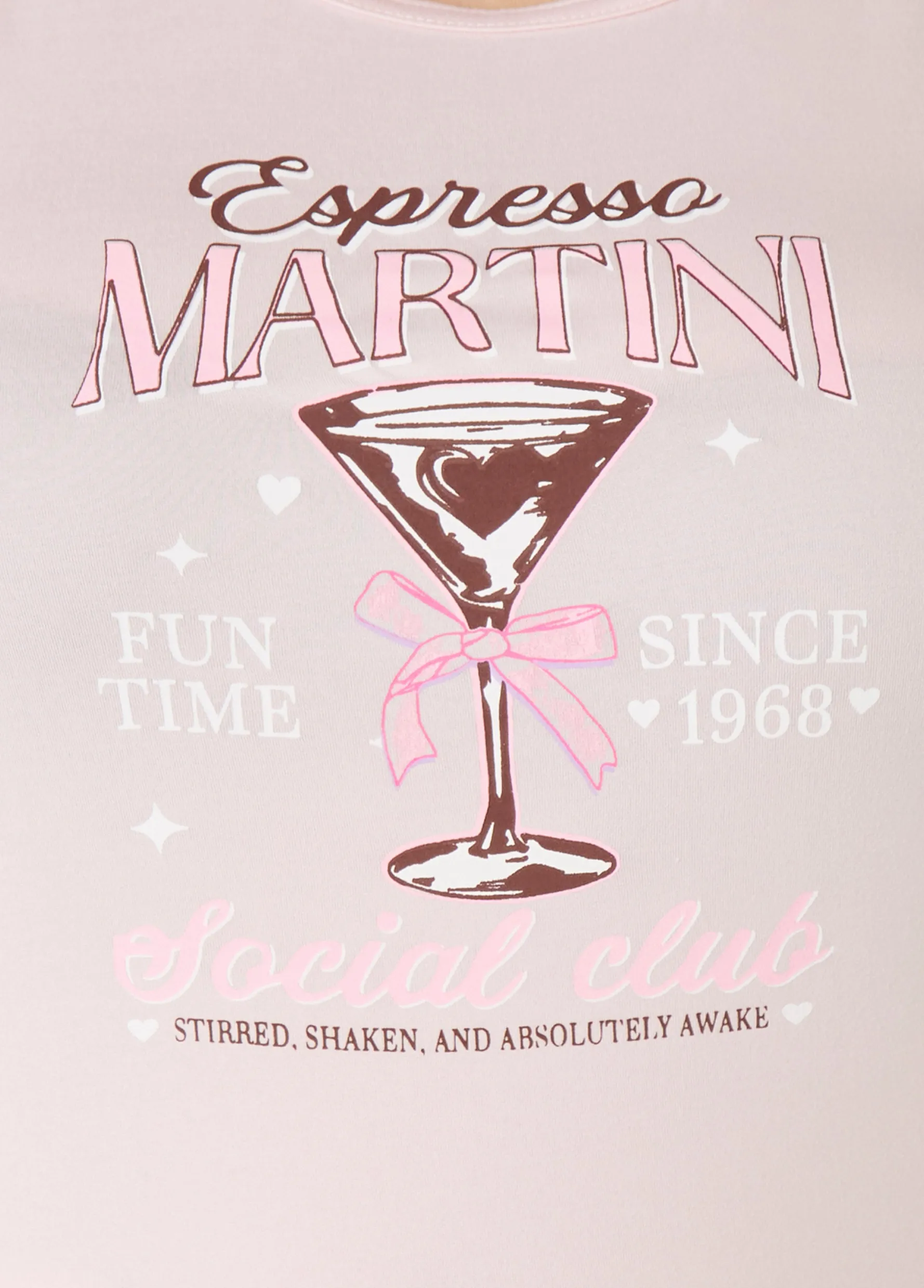 Sale Ashley Stewart Love To Sleep Martini PJs Set Pink
