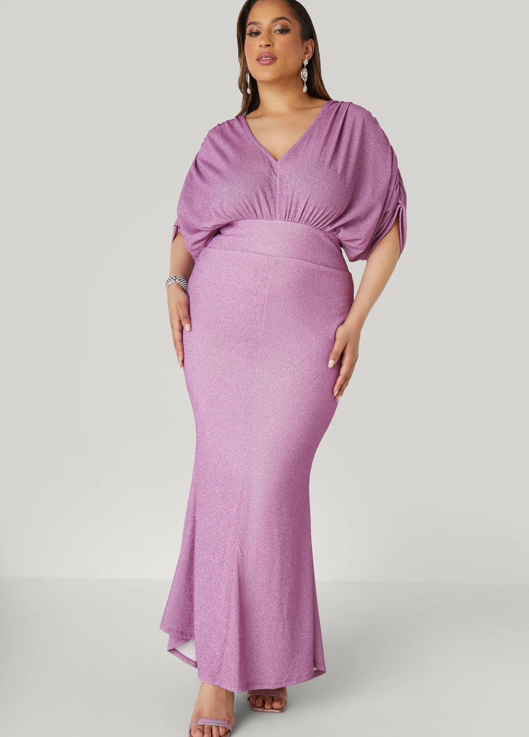 Best Ashley Stewart Lurex™ Hi Low Mermaid Gown