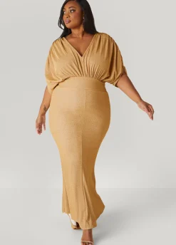 Best Ashley Stewart Lurex™ Hi Low Mermaid Gown