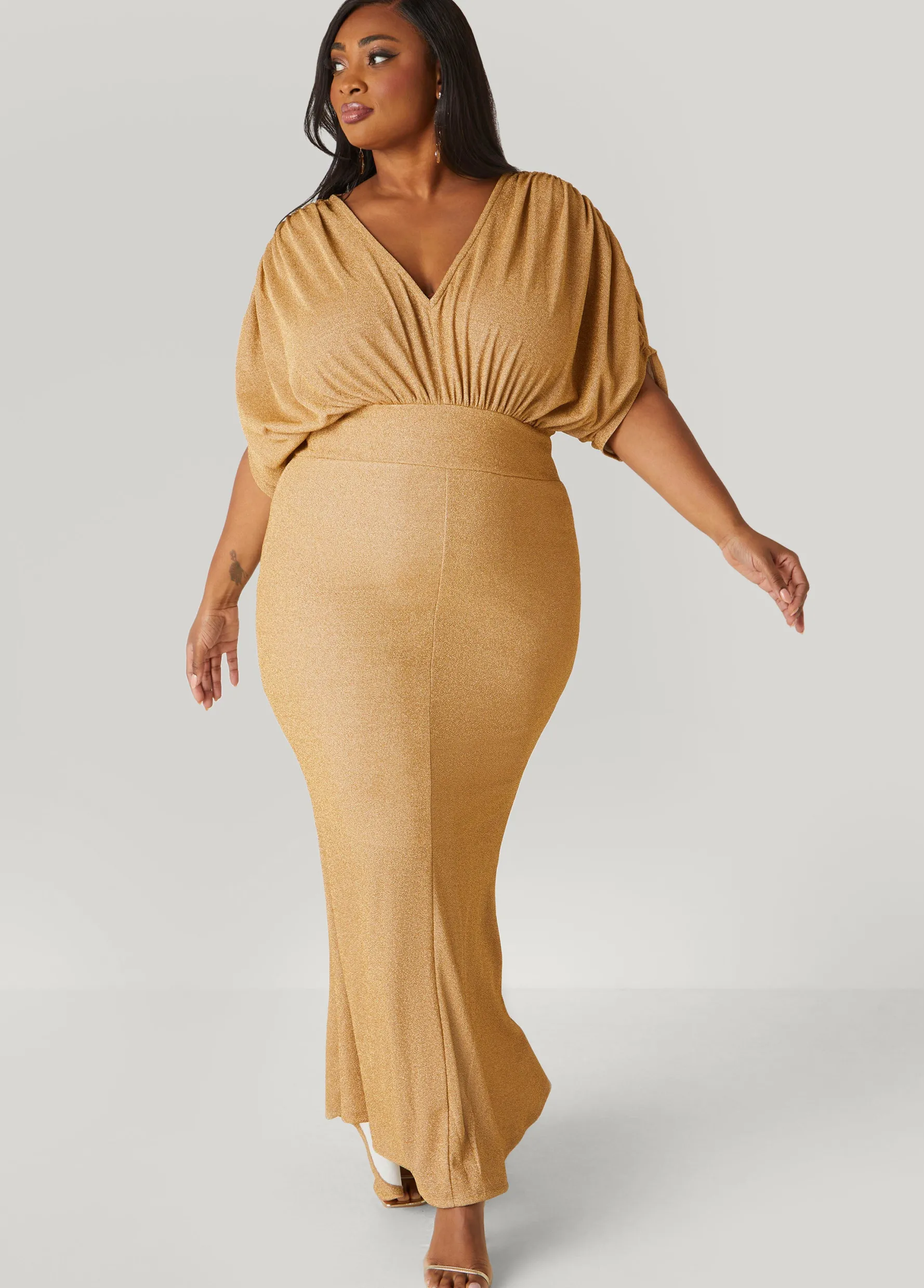 Best Ashley Stewart Lurex™ Hi Low Mermaid Gown