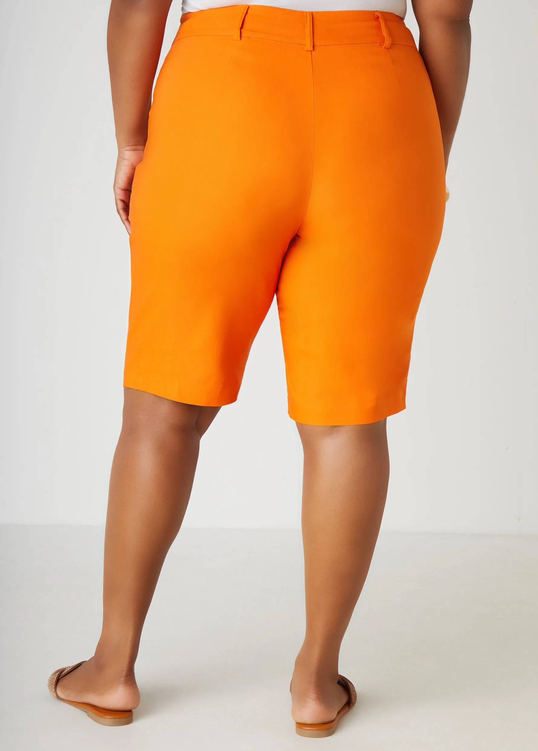 Hot Ashley Stewart Millennium High Rise Bermuda Shorts