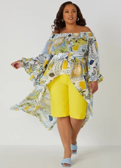 Hot Ashley Stewart Millennium High Waist Bermuda Shorts