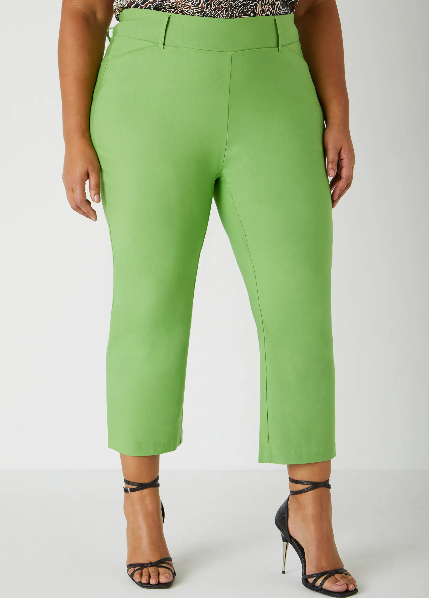 Discount Ashley Stewart Millennium Stretch Twill Capris