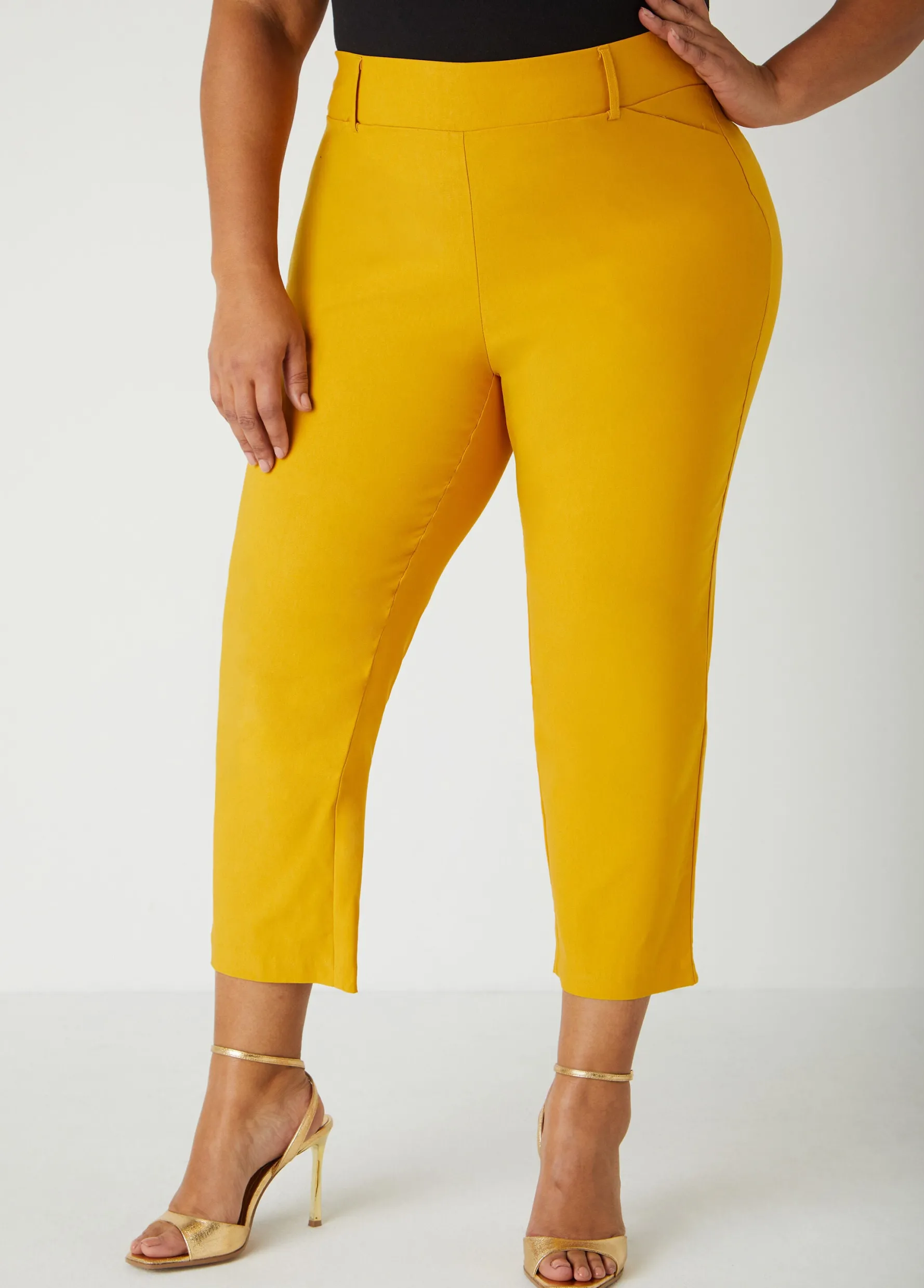 Discount Ashley Stewart Millennium Stretch Twill Capris