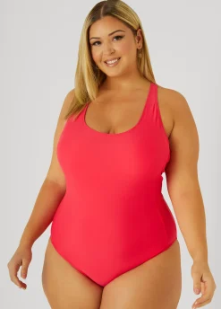 Online Ashley Stewart Nicole Miller Swimsuit Fuchsia