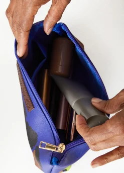 Best Ashley Stewart Pardon My Fro™ Squad Cosmetic Bag Blue