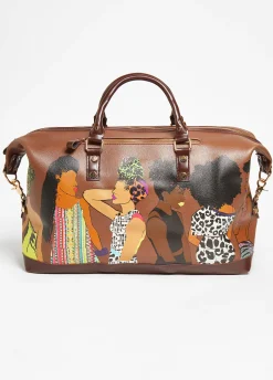 Sale Ashley Stewart Pardon My Fro™ Squad Travel Bag Espresso