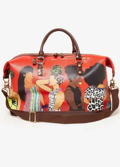 Outlet Ashley Stewart Pardon My Fro™ The Squad Bag Red