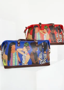 Outlet Ashley Stewart Pardon My Fro™ The Squad Bag Red