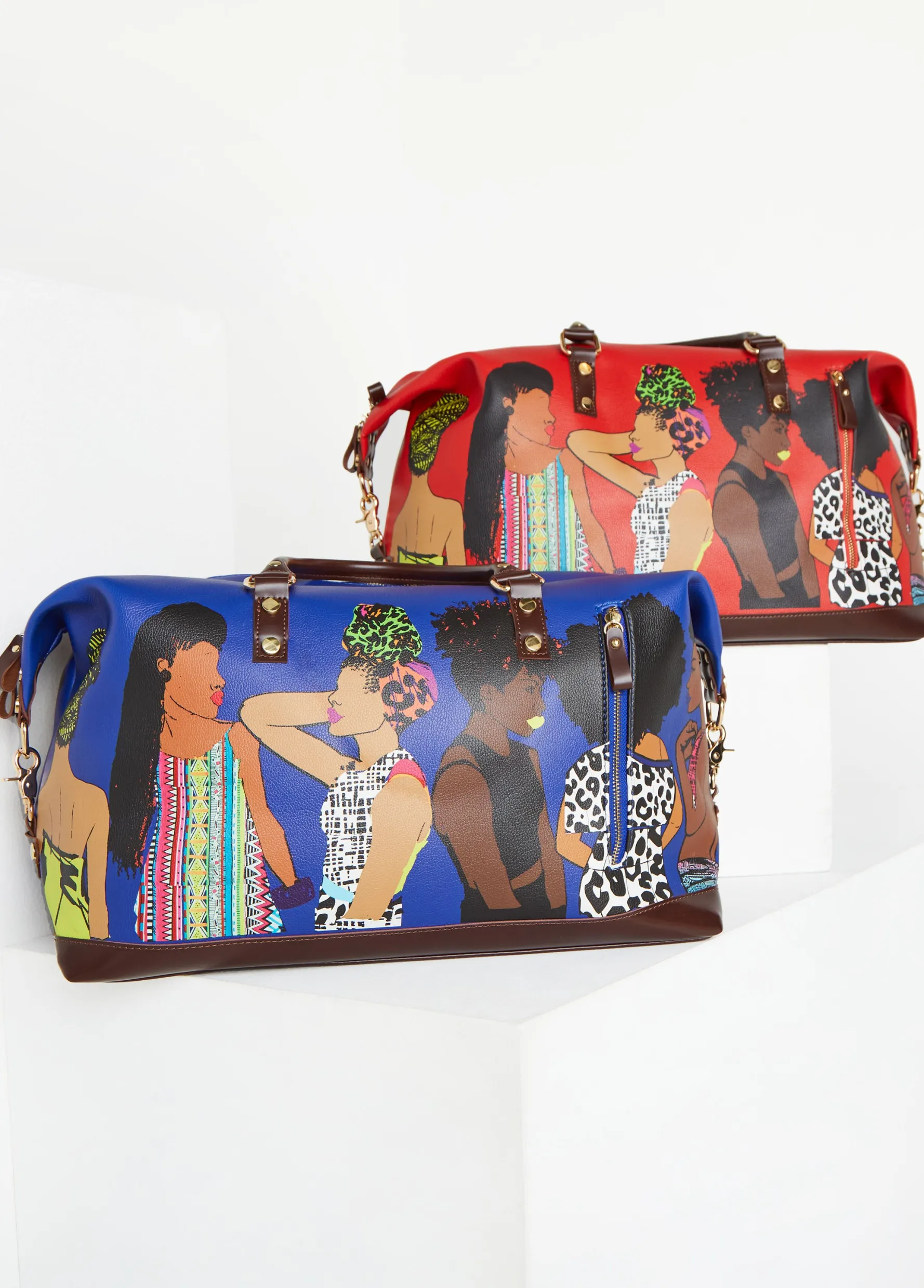 Fashion Ashley Stewart Pardon My Fro™ The Squad Travel Bag Blue
