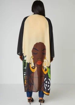 Discount Ashley Stewart Pardon My Fro™ Ziggy Duster Black