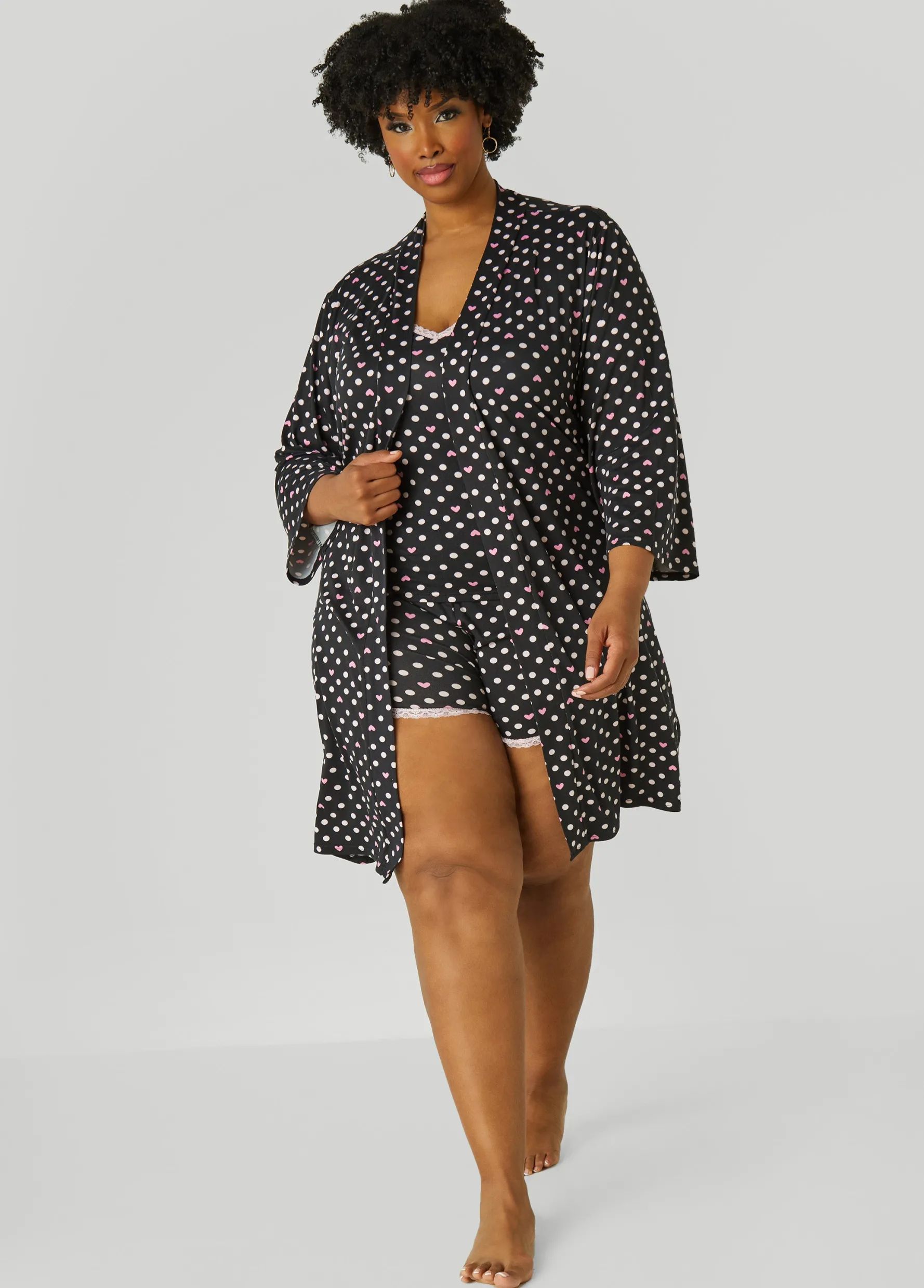 Online Ashley Stewart Paris Dreams Hearts 3 Pc Set Black