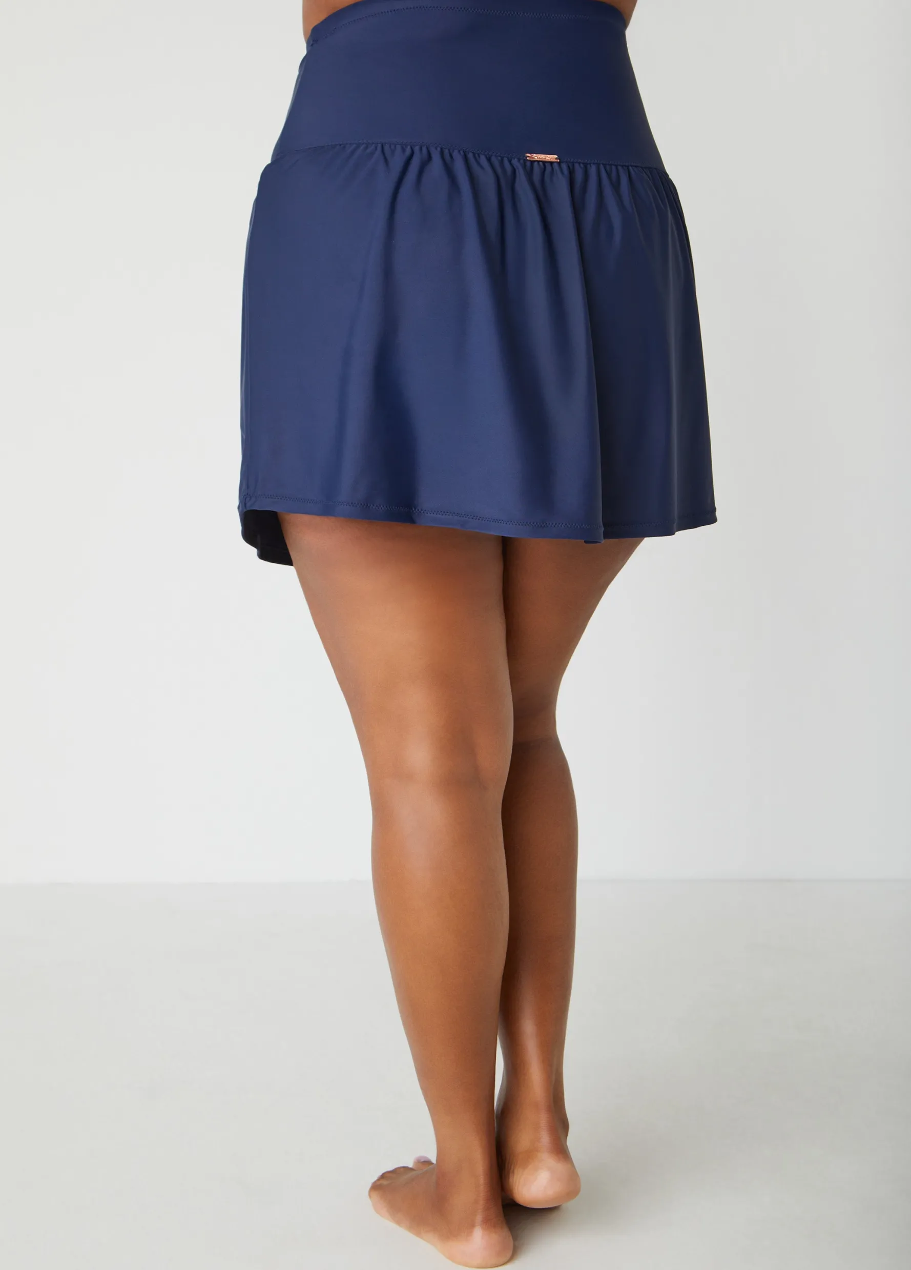 Hot Ashley Stewart Raisins Curve Bravo Skirt Navy