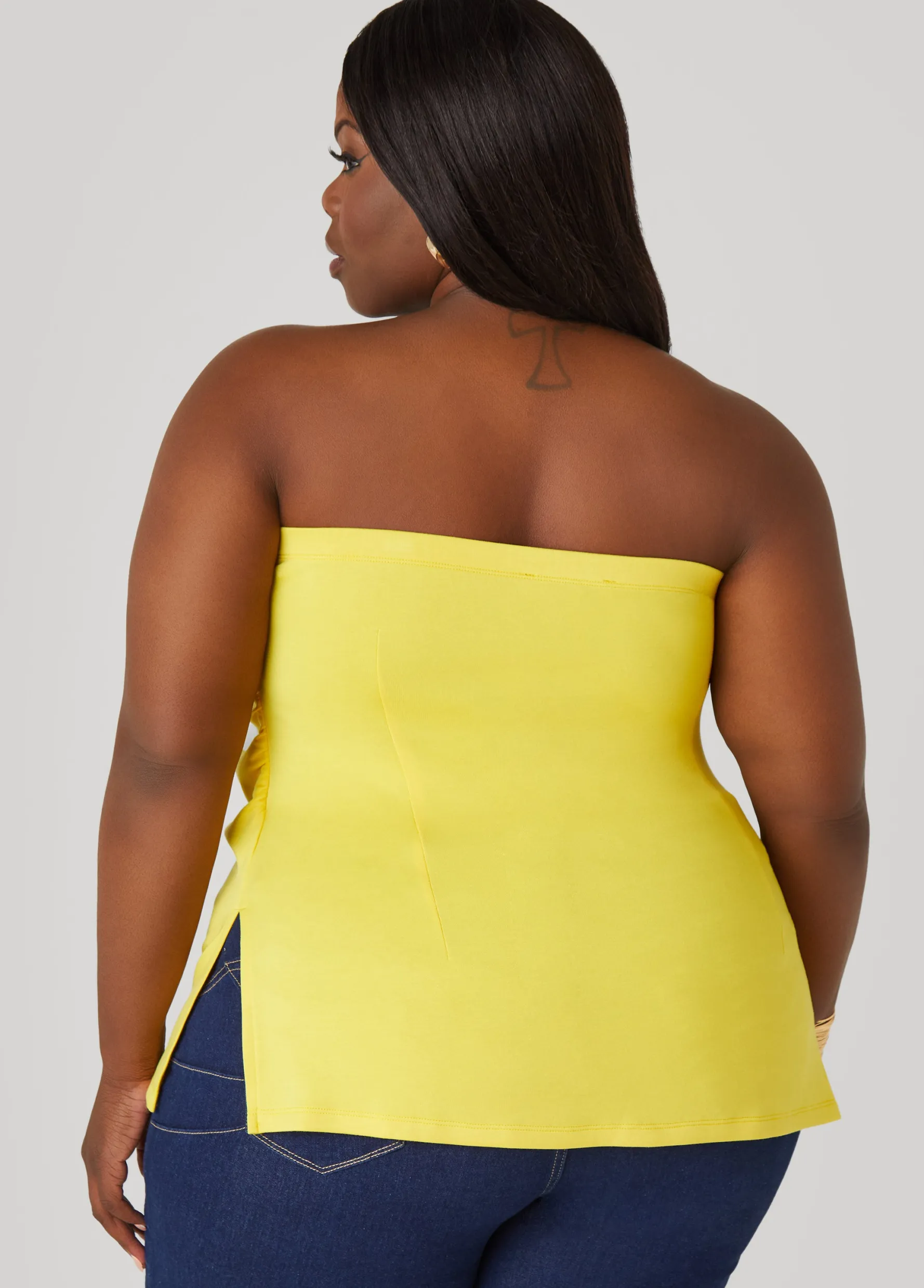 Discount Ashley Stewart Split Side Tube Top