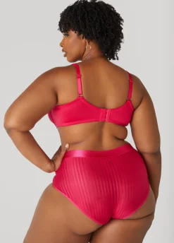 Hot Ashley Stewart Striped Microfiber Panties
