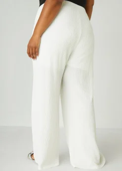Online Ashley Stewart Textured Knit Straight Leg Pants