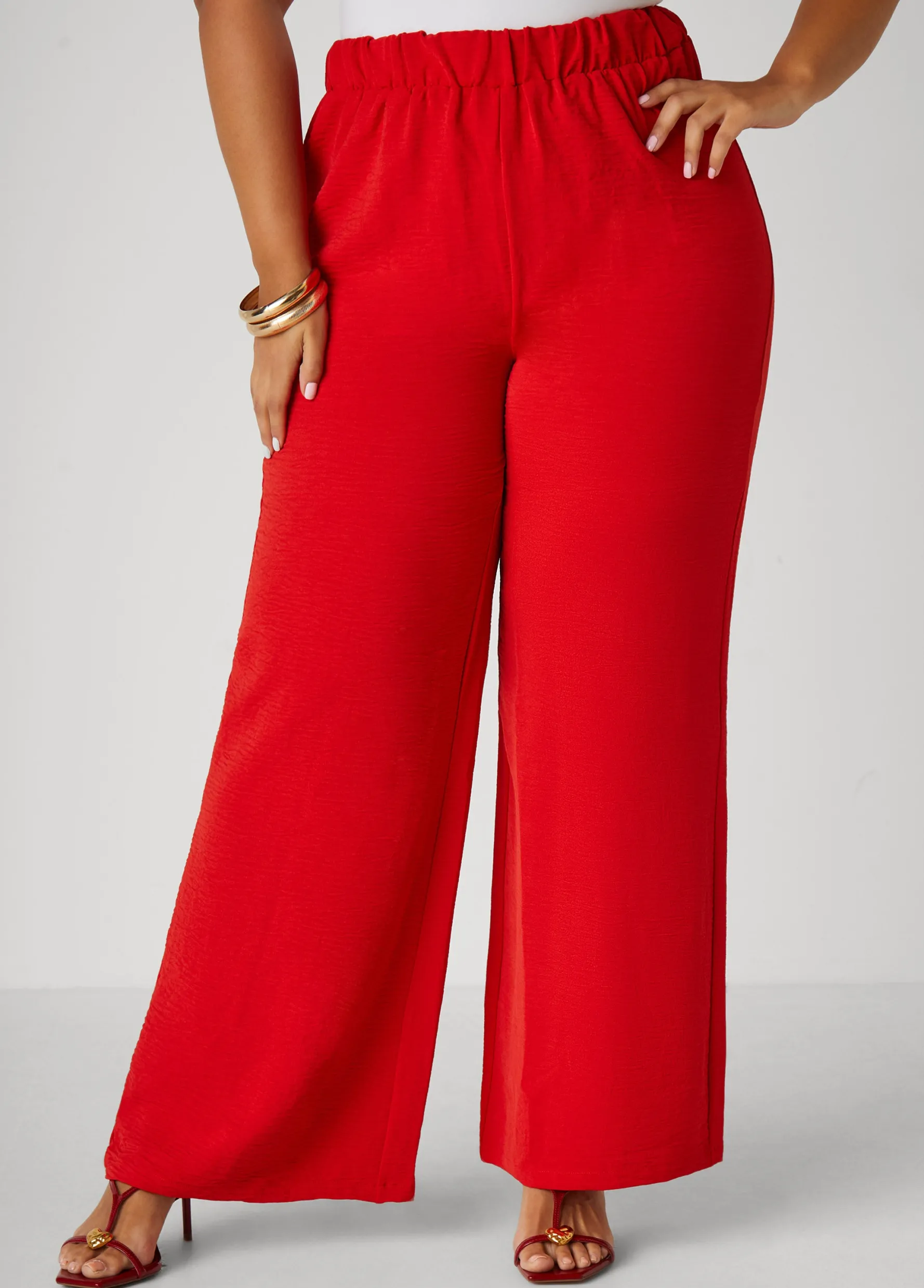 Clearance Ashley Stewart Textured Straight Leg Pants