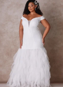 Outlet Ashley Stewart The Brynn Wedding Gown Egret