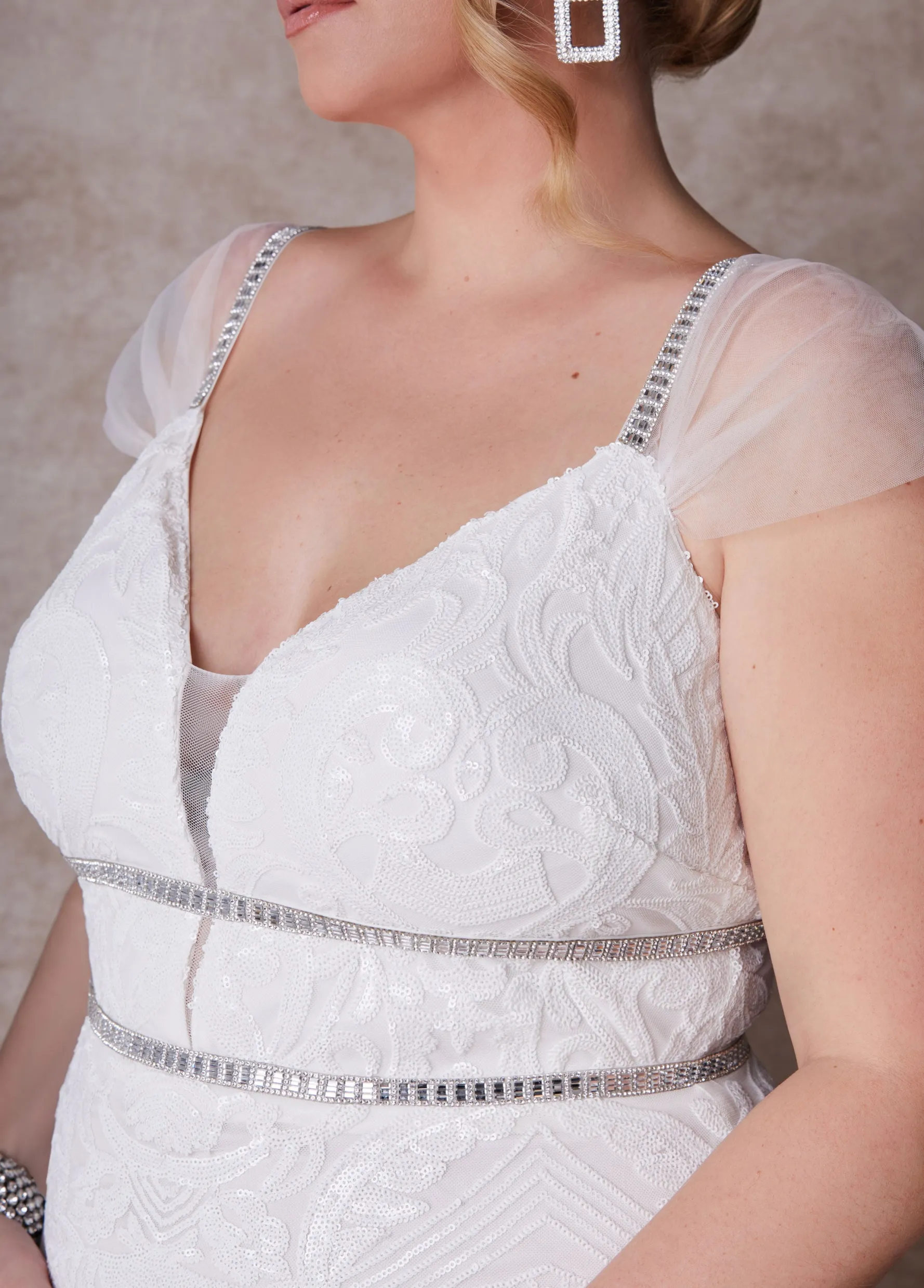 Online Ashley Stewart The Celeste Wedding Gown Egret