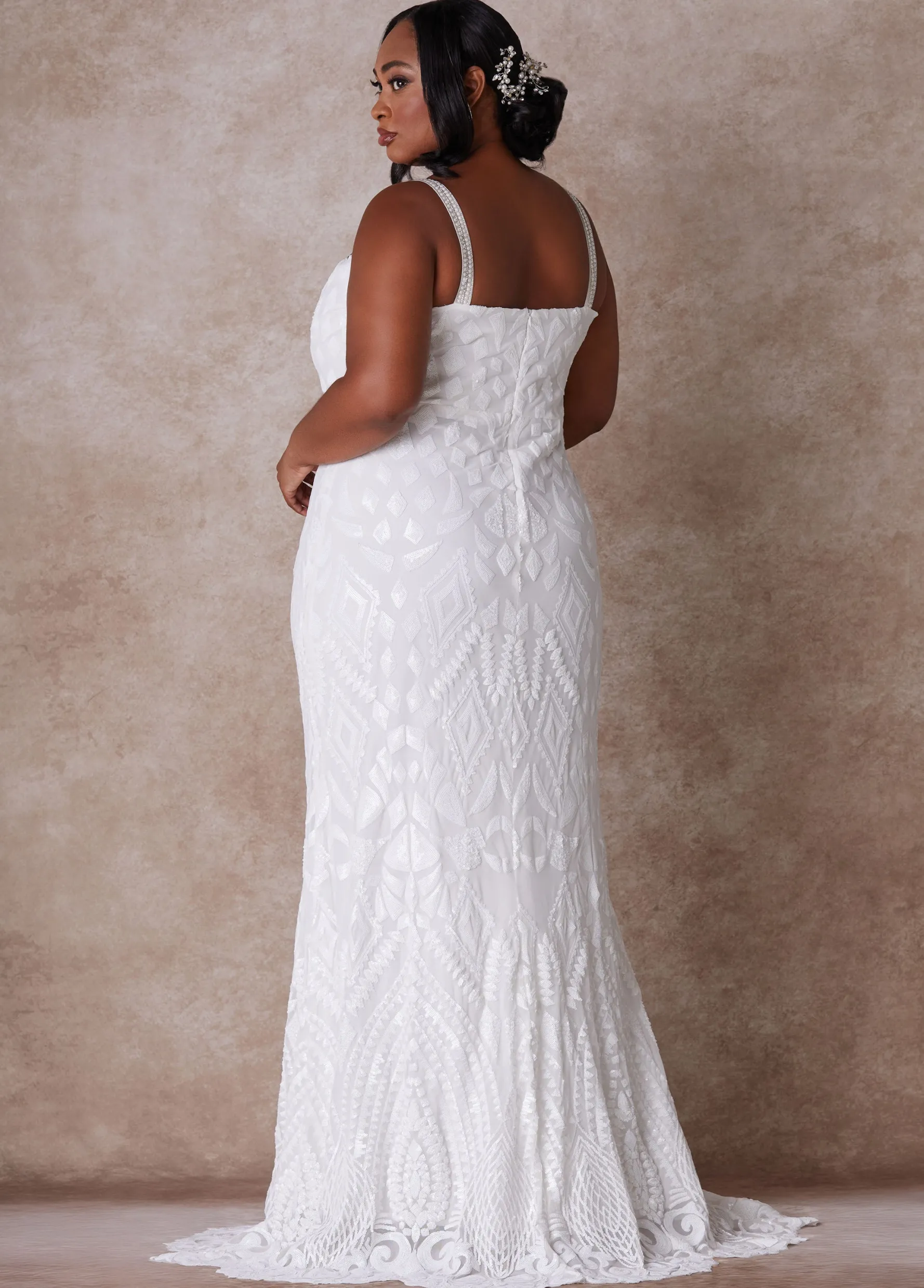 Online Ashley Stewart The Jasmine Wedding Gown Egret