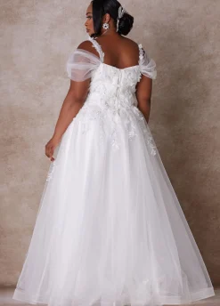 Outlet Ashley Stewart The Mischa Princess Wedding Gown White
