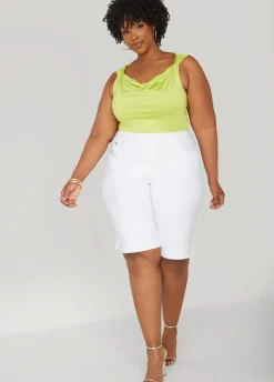 Fashion Ashley Stewart Twisted Cowl Neck Top